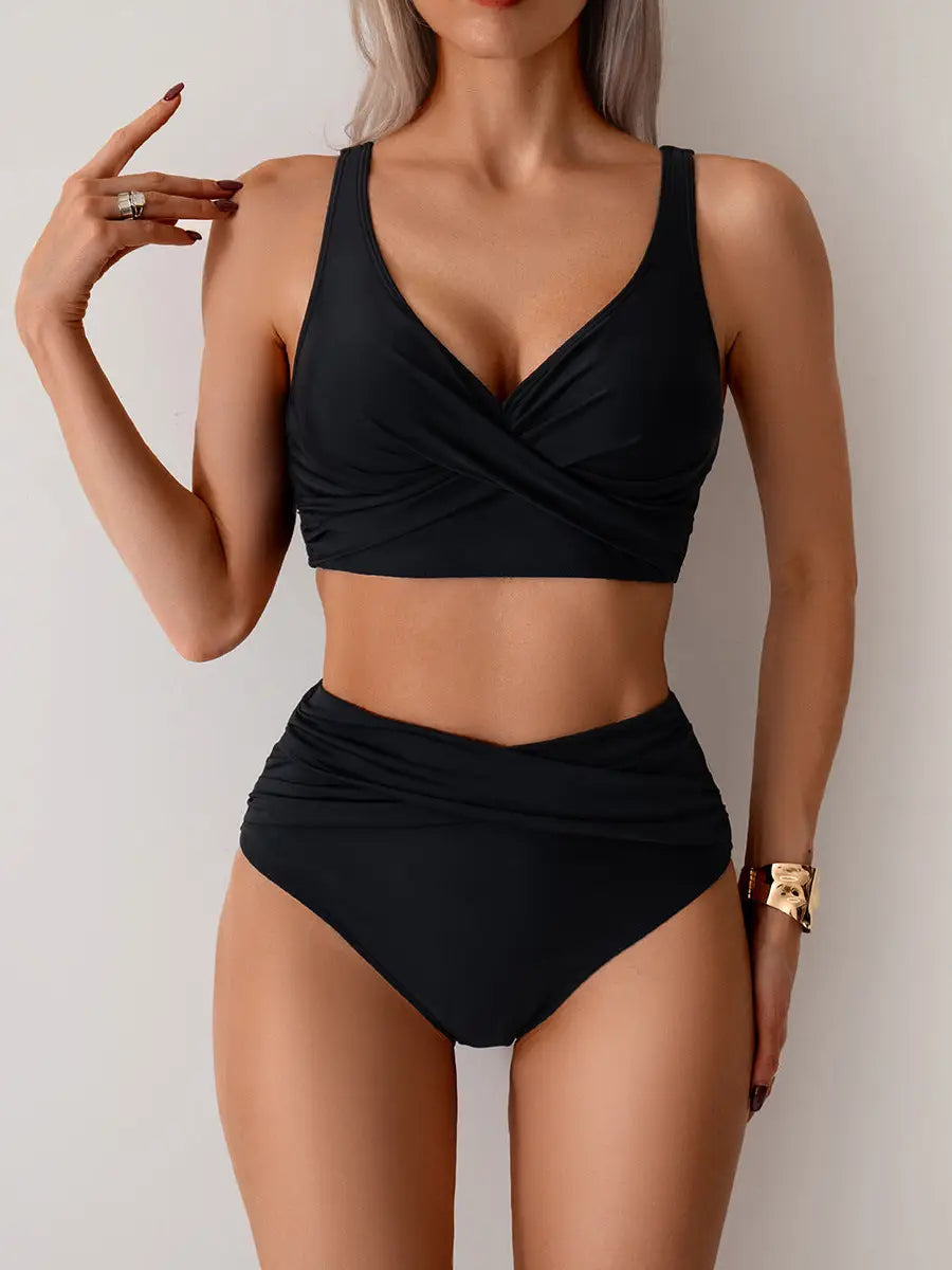 2025 Women's High-Waisted Sexy Bikini Set Swimsuit