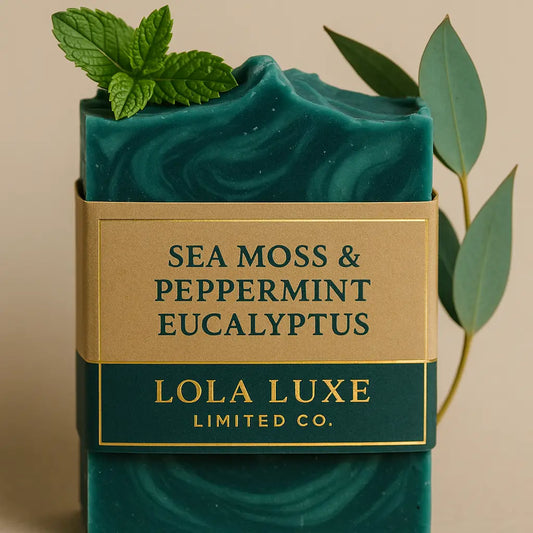 Sea Moss Soap with Peppermint & Eucalyptus – Invigorating & Clarifying Bar